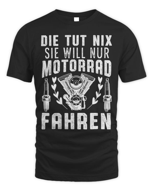Womens She wants to only ride a motorcycle wife moped
