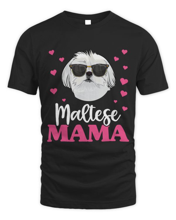 Cute Maltese Mama Shirt Shirt Mothers Day Dog Mom