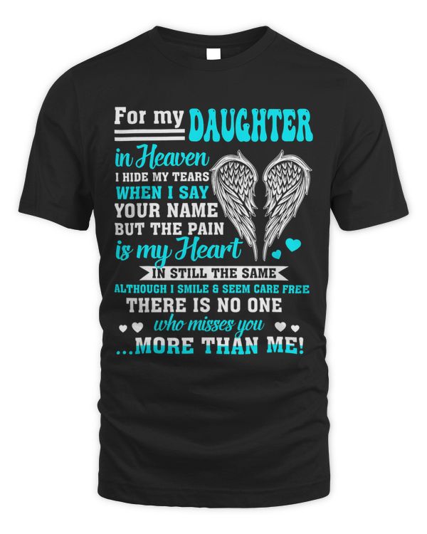 For My Daughter In Heaven I Hide My Tears When Say Your Name