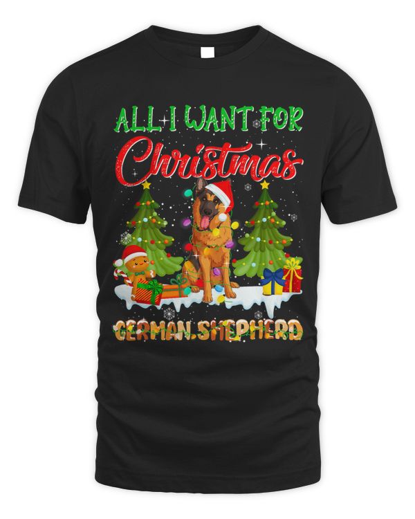 Xmas Tree Lighting German Shepher Santa Hat Christmas Outfit