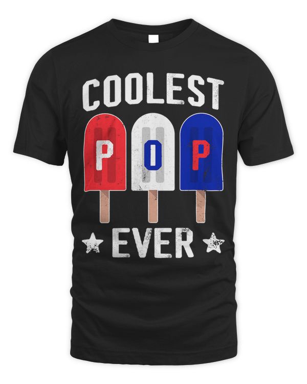 Funny Coolest Pop Ever Popsicle American Flag 4th Of July