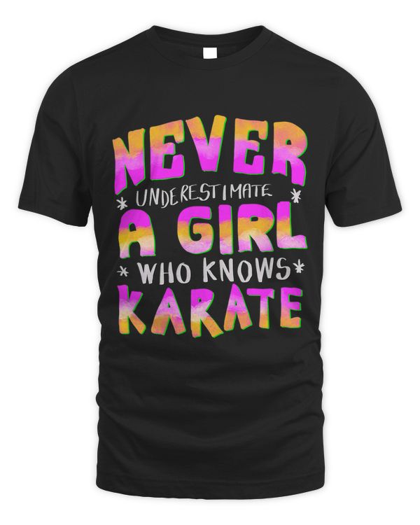 Funny Karate Girl Gift Shirt Strong Confident Powerful Teen