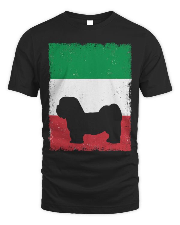 Lhasapoo Dog Italy Flag Italian Vintage Mom Dad