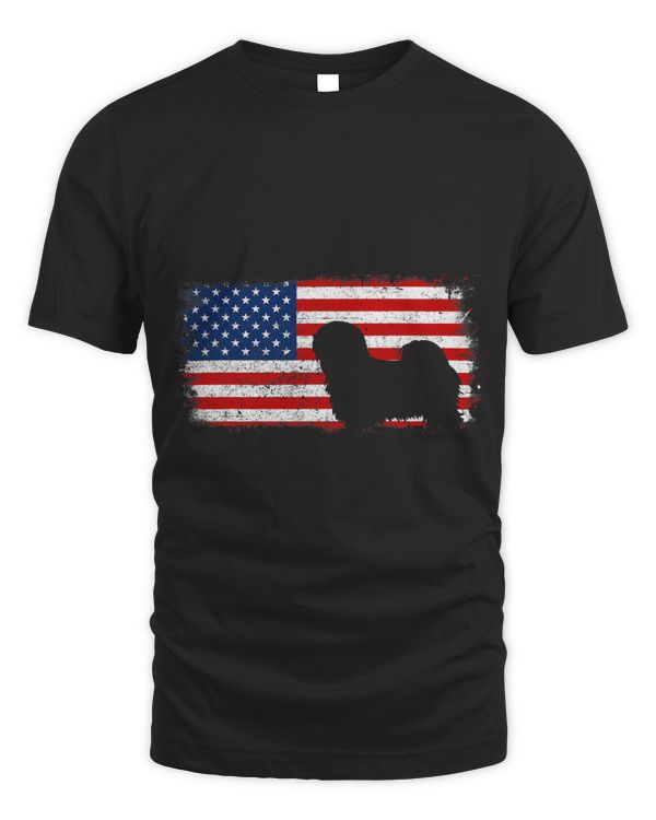 LHASAPOO Patriotic Shirt American Flag Vintage