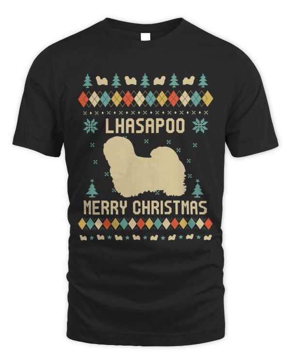 LHASAPOO Ugly Christmas Sweater Vinatge Retro