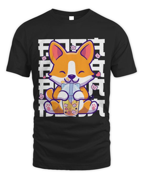 Kawaii Shiba Inu Dog Bubble Tea Boba Anime Gifts Girls Teens