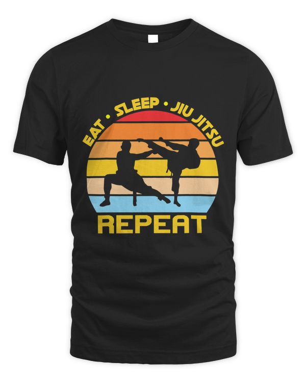 Funny Jiu Jitsu Eat Sleep Repreat Martial Arts 1