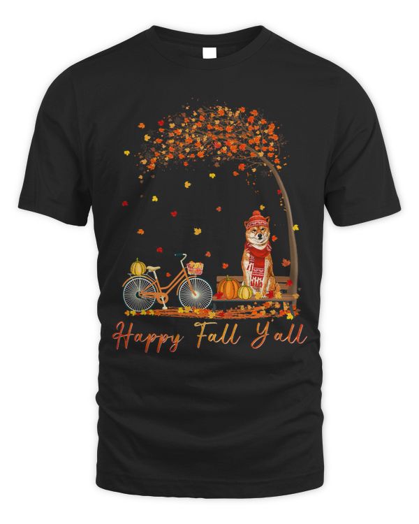 Shiba Inu Dog Autumn Fall Pumpkin Truck Mappe Thanksgiving342