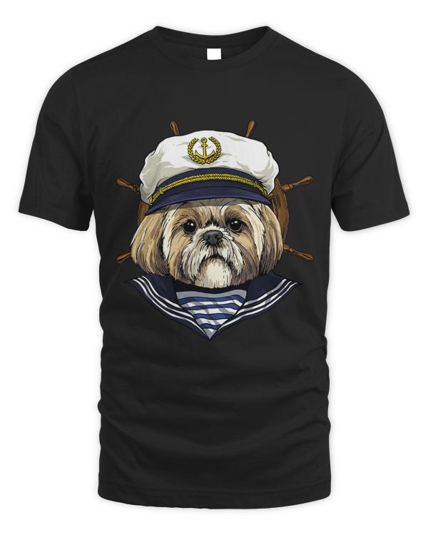 Shih Tzu Sailor Boat Captain Shih Tzu Dog 137