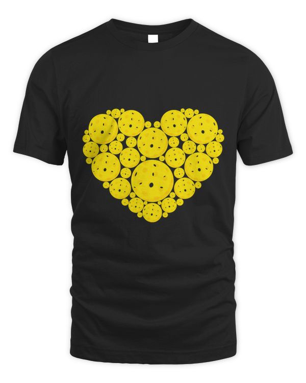 Funny Love Pickleball Heart Shape Happy Valentines Day Boys 69