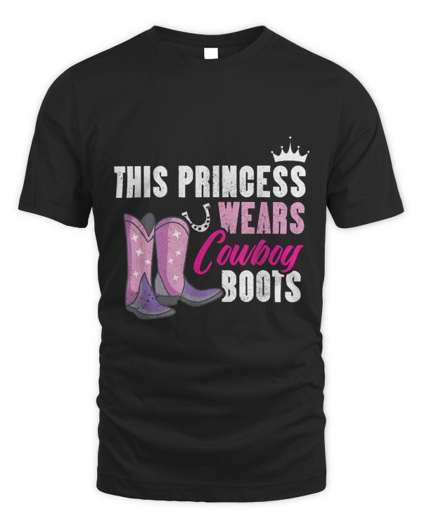 Funny This Princess Wears Cowboy Boots Design