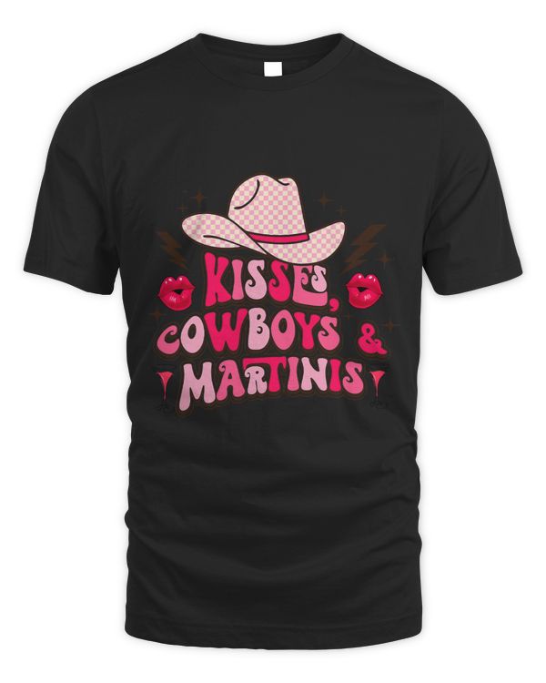 Kisses Cowboys Martinis Western Cowgirl Howdy Valentines Day