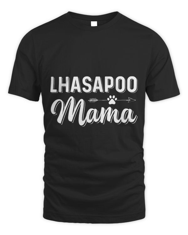 Womens Lhasapoo Mama Pet Dog Owner