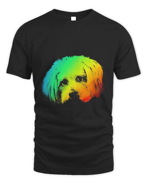 Colorful Rainbow Vintage Shirt Cute LHASAPOO Lovers