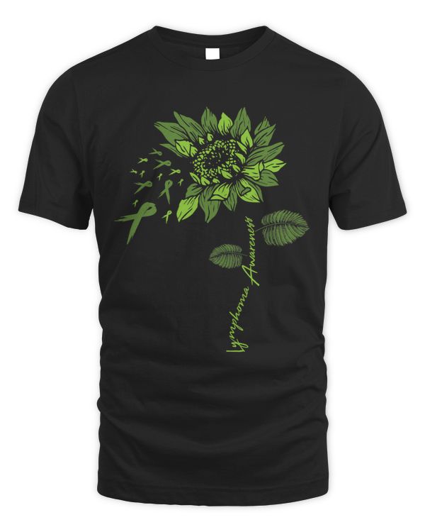 FU Lymphoma Awareness Sunflower Lime Green Ribbon Sarcasm