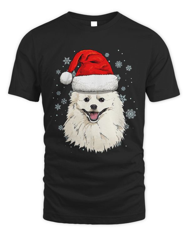 American Eskimo Dog Christmas Santa Clause Navidad Xmas343