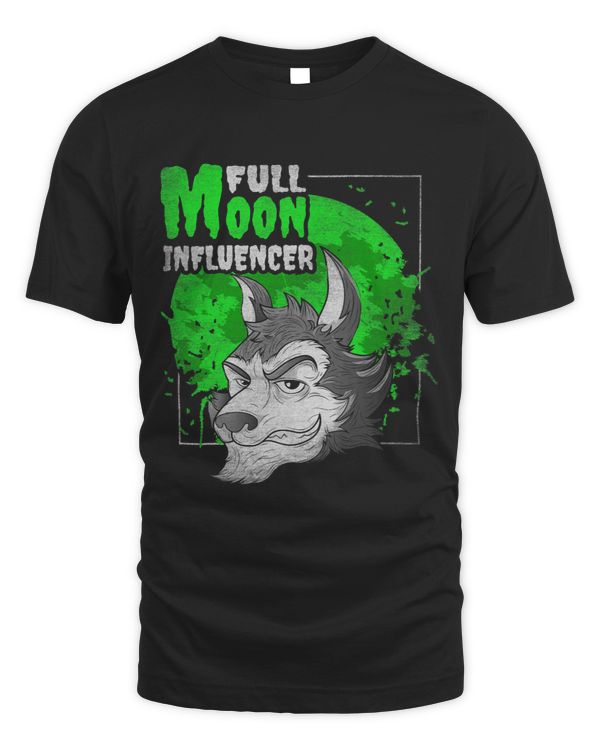 Full Moon Influencer Design For Werewolf Movies Lovers
