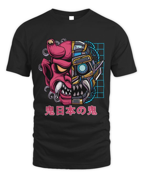 Oni Japanese Demon Mask Cyborg Devil Japan Folklore Harajuku 91