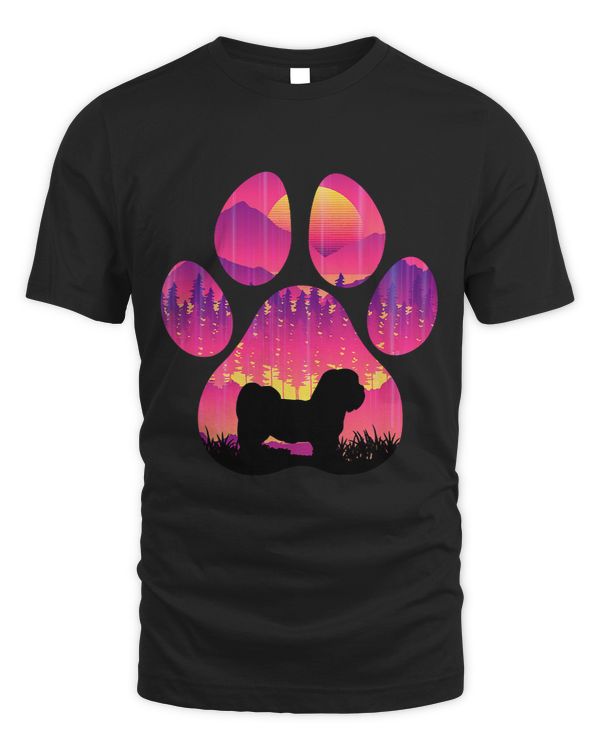 Lhasapoo Paw Mom Dad Dog Lover Women Men 114