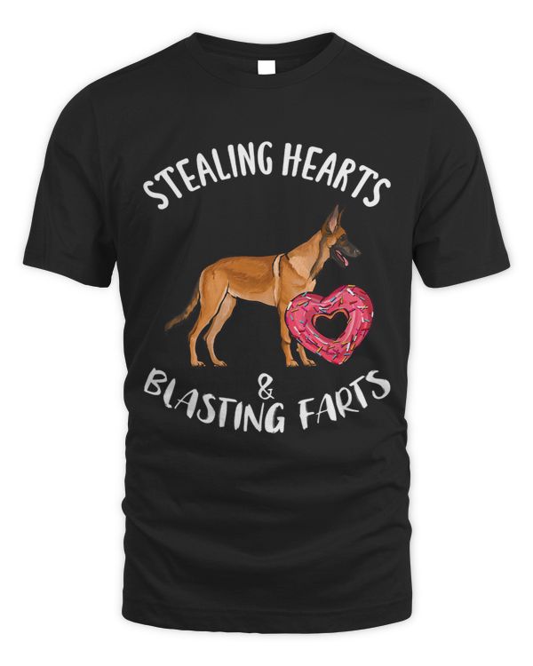 Stealing Heart Blasting Farts Belgian Malinoi Valentines Day 334