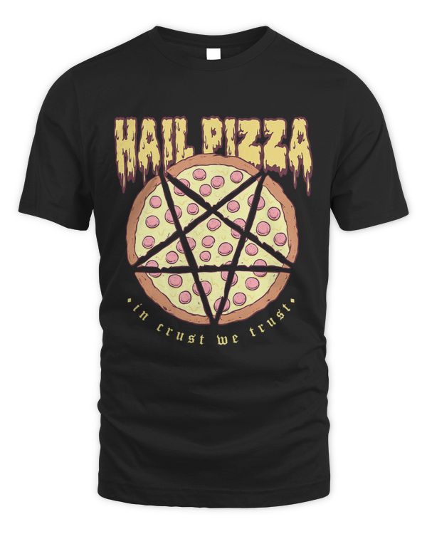Hail Pizza Satanic Demonic Goth Occult Food Pun Pizza Lover 542