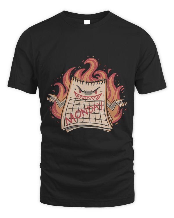 Calendar Fire Weekday Sarcastic Monday Tired Worker Student536