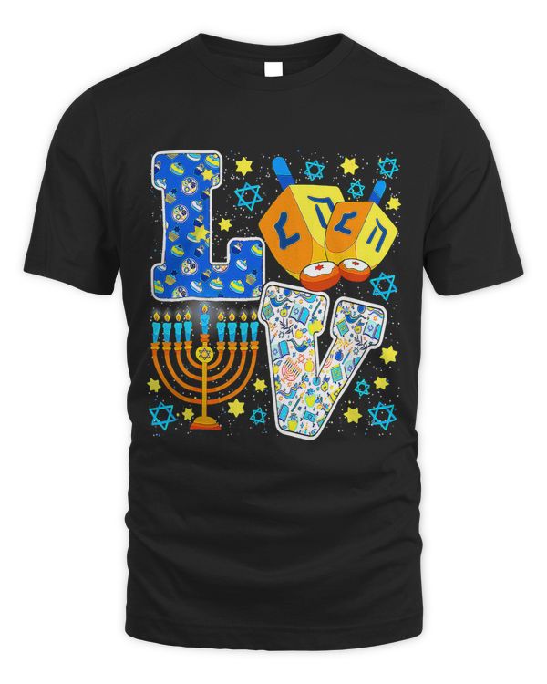 Cute LOVE Hanukkah Decorations Dreidel Menorah Chanukah27