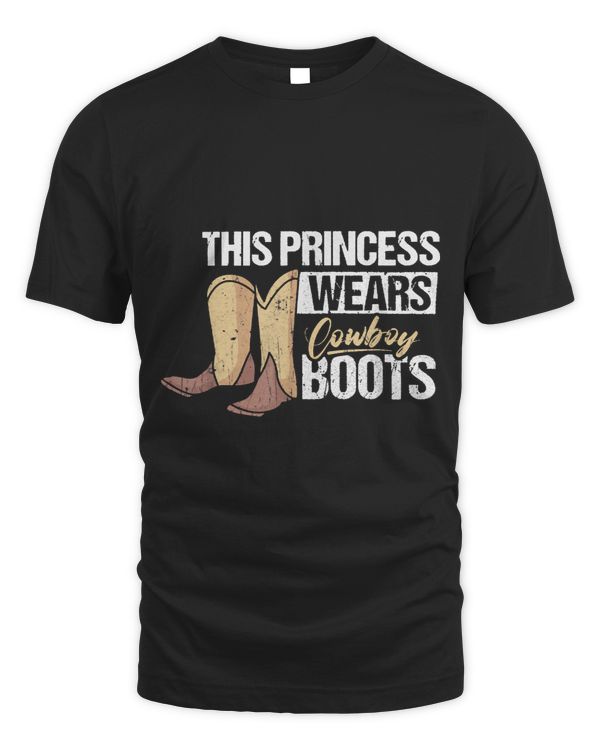 Funny This Princess Wears Cowboy Boots Design 1