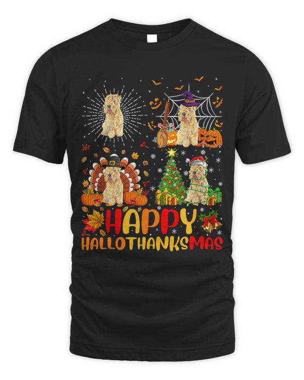Halloween Christmas Funny Wheaten Terrier Dog Hallothanksmas 22