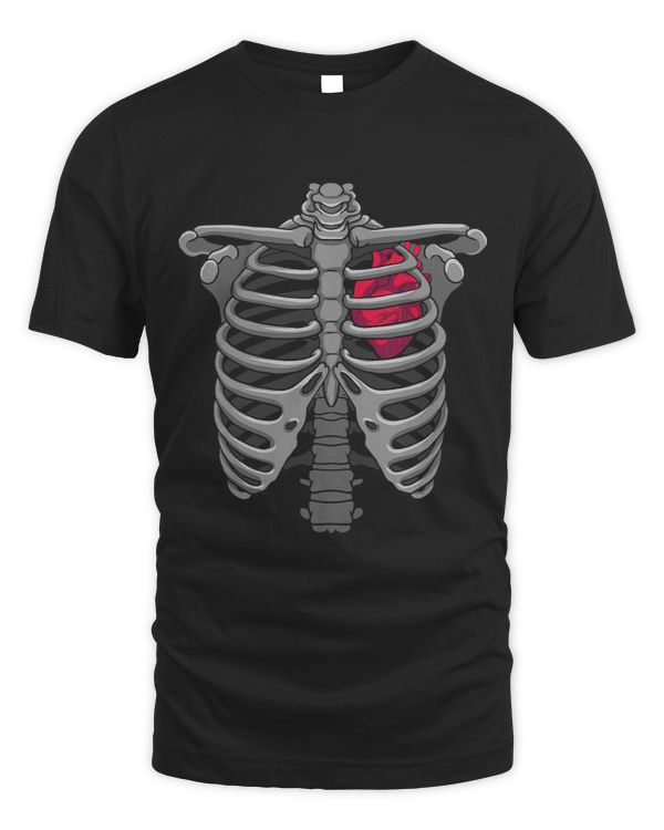 Pastel Romantic Goth Anatomical Ribcage Heart Soft Punk Emo 235