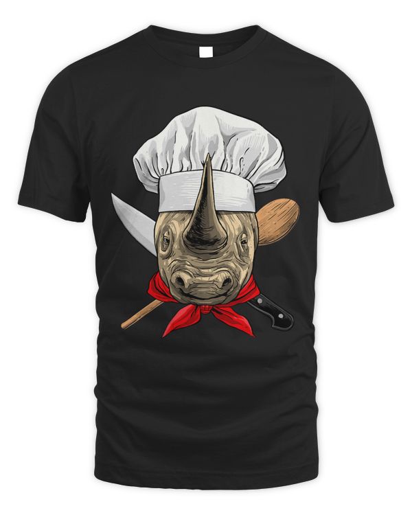 Rhinoceros Chef Wildlife Rhino Safari Animal Cooking Lover 483