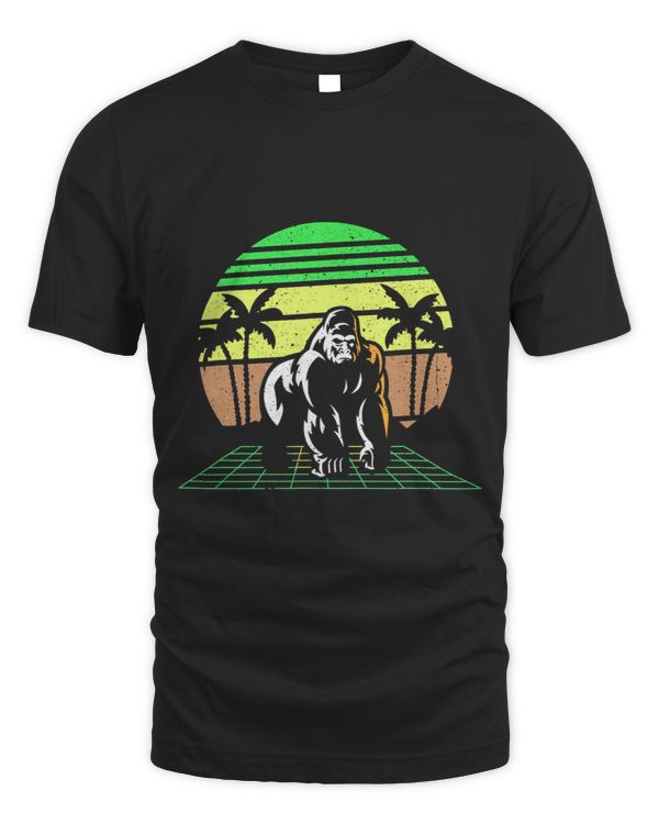 Gorilla 90s Vaporwave Retro Vintage