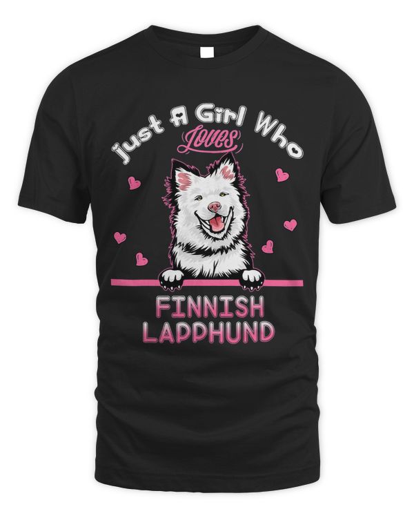 Just A Girl Who Loves Finnish Lapphund Mom Girl Women 291