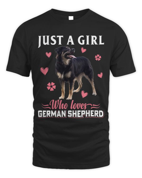 Just A Girl Who Loves German Shepherds Mom Girls Dog Lovers 364
