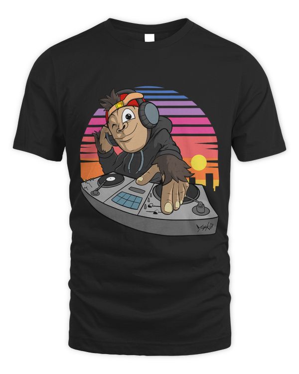 DJ. Monkey. Music. Disc jockey