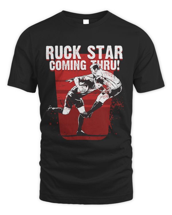 Ruck Star Coming Through Rucker Coach Rugby Player 312