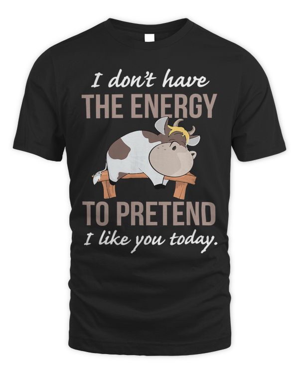 I dont have the energy to pretend i like you today