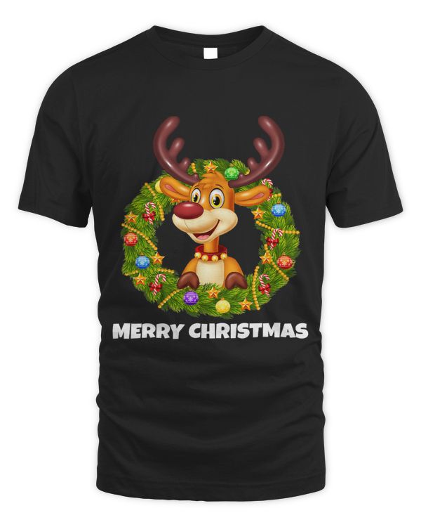 Beautiful reindeer Christmas Kids Boys Girls 101