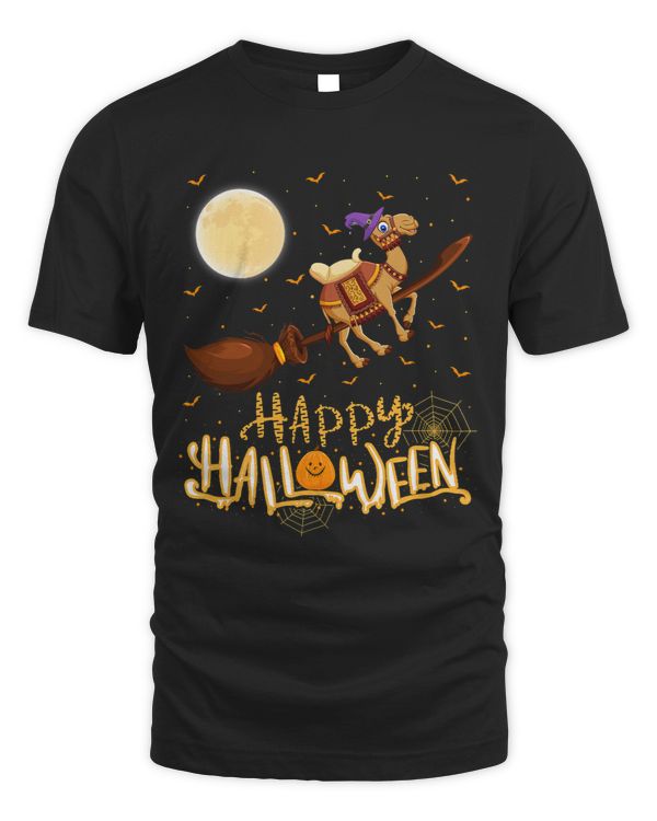 Funny Camel Ride Witch Shotgun Camel Halloween 281