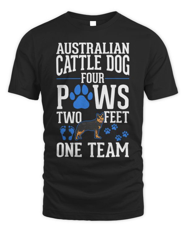 Australian Cattle Dog four paws two feet one team 208