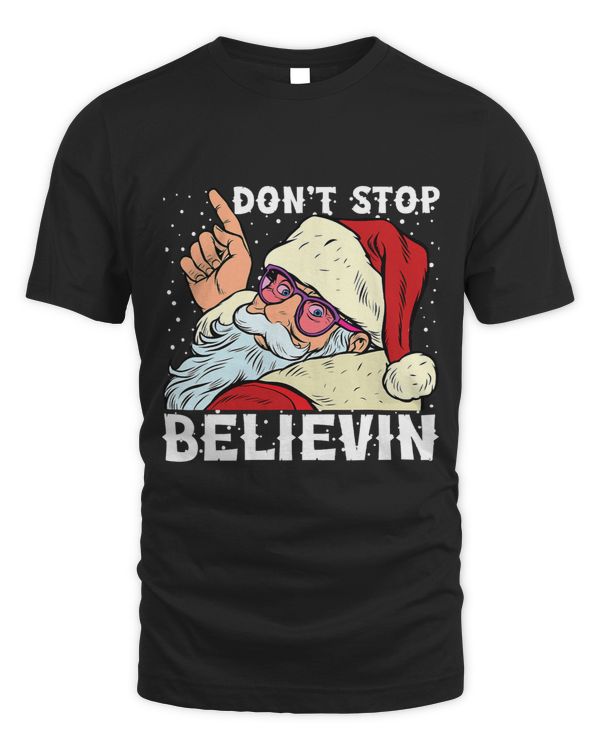 Do Not Stop Believing Santa Christmas Quote Sunglasses Xmas 101