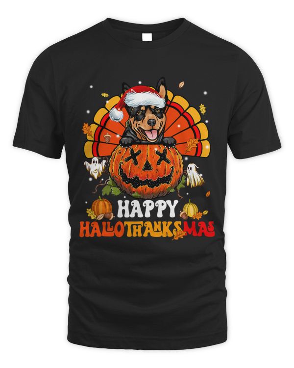 Dog Australian Kelpie Hallothanksmas Halloween Thanksgiving 213