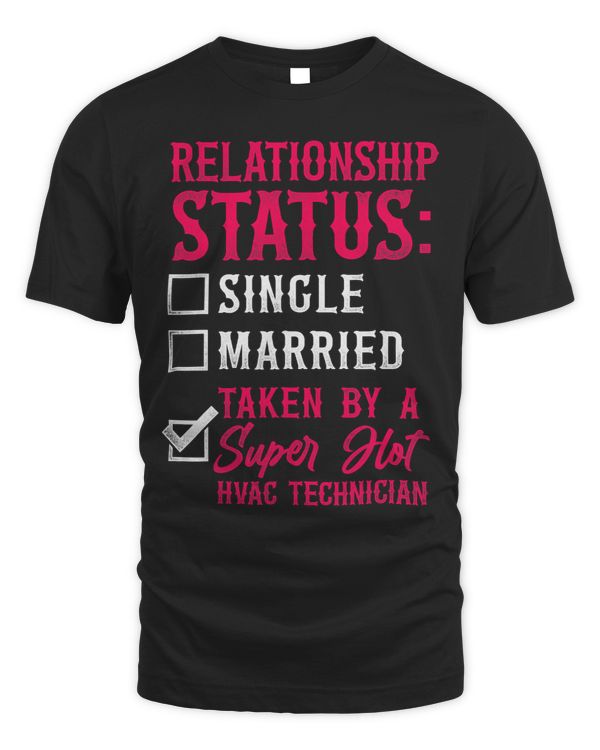 HVAC Technician Tech Girlfriend Vintage Relationship Status