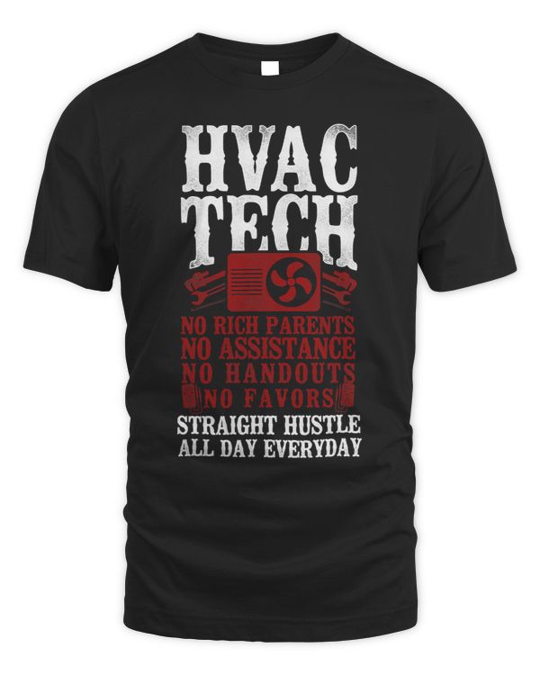 HVAC Technician Tech Vintage Hvac Tech No Rich Parents No