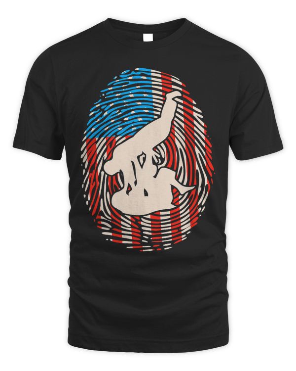 Judo US American Flag Gift I Judoka Judoist DNA