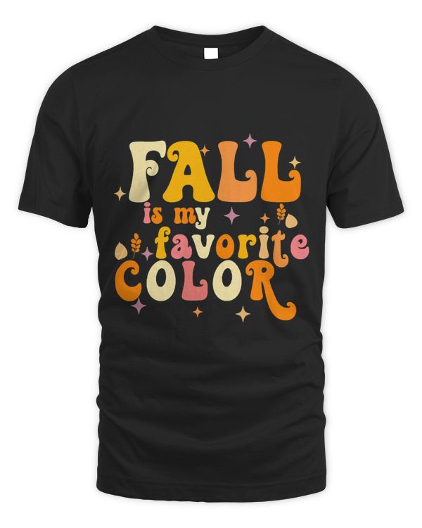 Fall My Favorite Color Retro Fall Leaves Autumn Thanksgiving 112