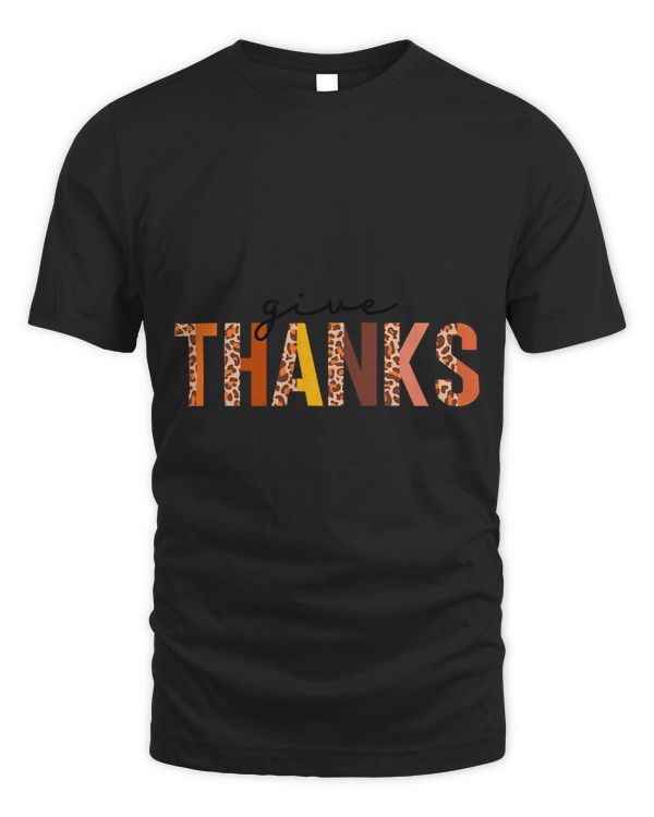 Fall Thanksgiving Give Thanks Fall Half Leopard 499