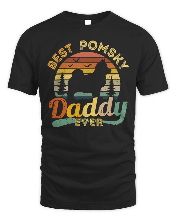 Dog Best Pomsky Daddy Ever Retro Vintage 233 paws