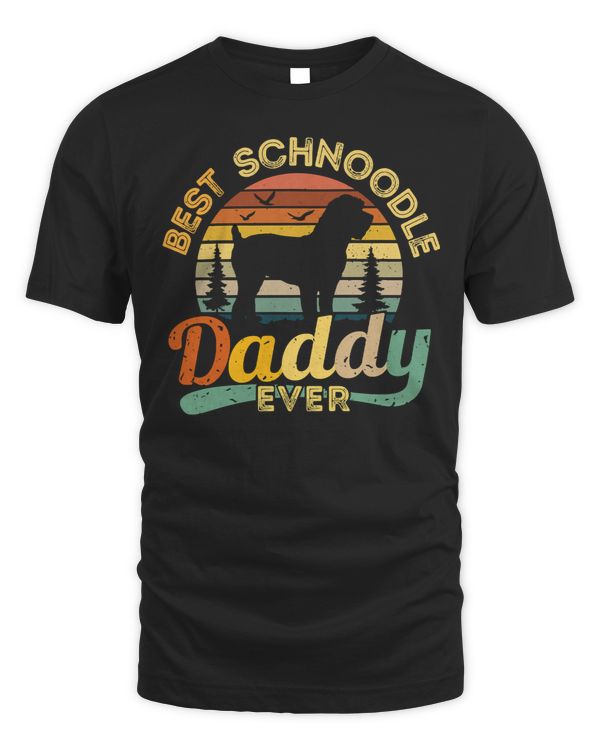 Dog Best Schnoodle Daddy Ever Retro Vintage 193 paws