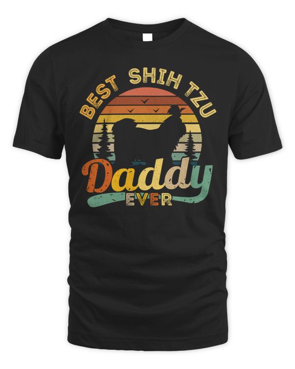 Dog Best Shihtzu Daddy Ever Retro Vintage 679 paws